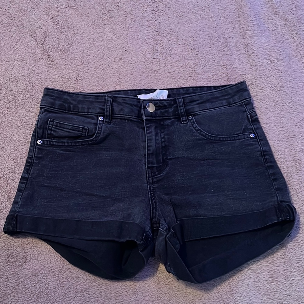H&M Black Jean Shorts